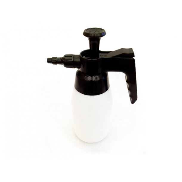 Spraykande med trykpumpe til alkaliske vsker, sort - 1 liter