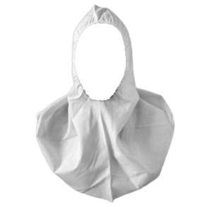 Bomuldshtte med skulderdkning og elastik ved ansigtsbningen 200 stk