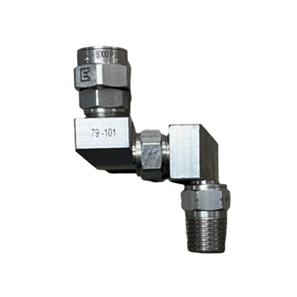Mini Z-drejeled 550 bar 7,0 cm - 1/4" han x 1/4" hun