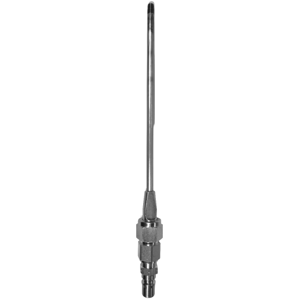 Mundstykke lige til tyndt produkt uden dyse - � 6 mm 20 cm