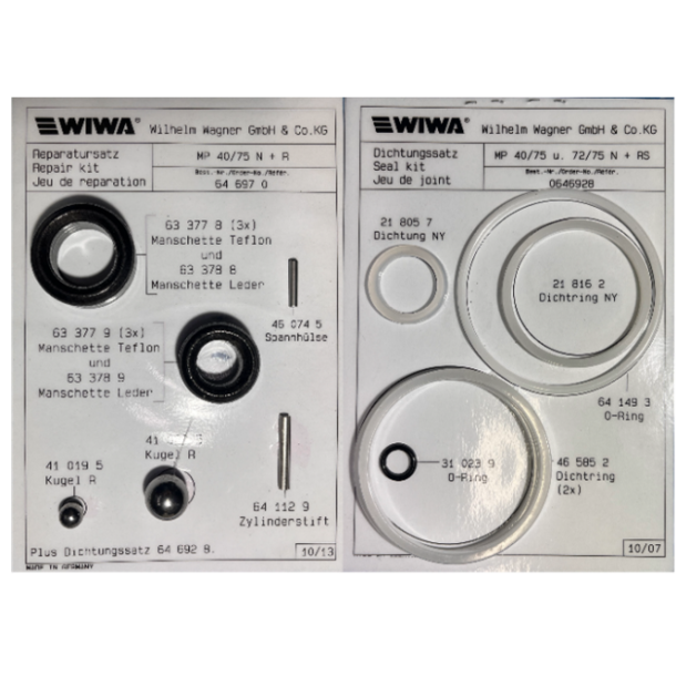 Wiwa pumpe rep-st til Professionel GX 230063 RS 